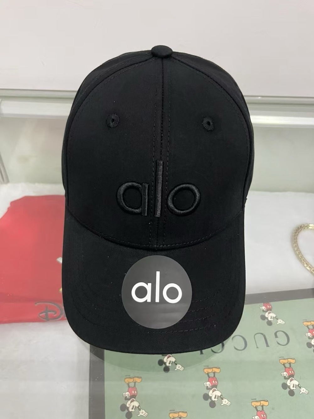 ALO Yoga Kids Black Baseball Cap